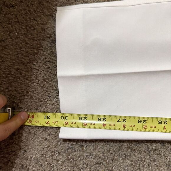 NWT Kasper Women White Kristy Slim Fit Trousers Front Pleat Pant Office‎ Size 14 - Picture 5 of 12